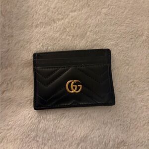 Black Leather Card Holder